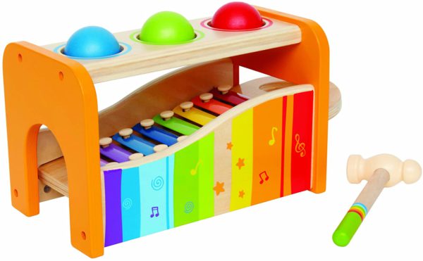 Hape Pound & Tap Bench with Slide Out Xylophone