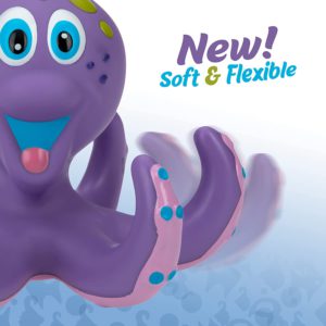 Nuby Floating Purple Octopus with 3 Hoopla Rings