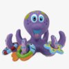 Nuby Floating Purple Octopus with 3 Hoopla Rings